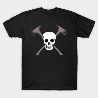 skull with two axes T-Shirt